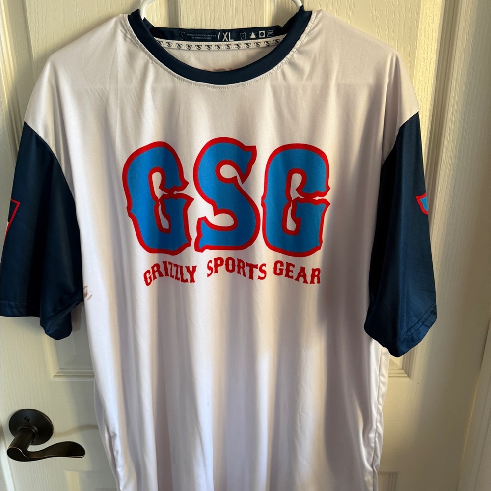 White and Blue Men's Jersey